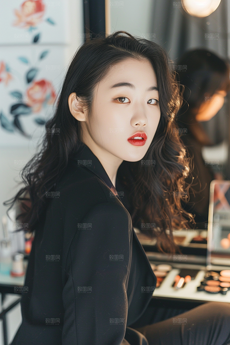 化妆人物美女妆容肖像
