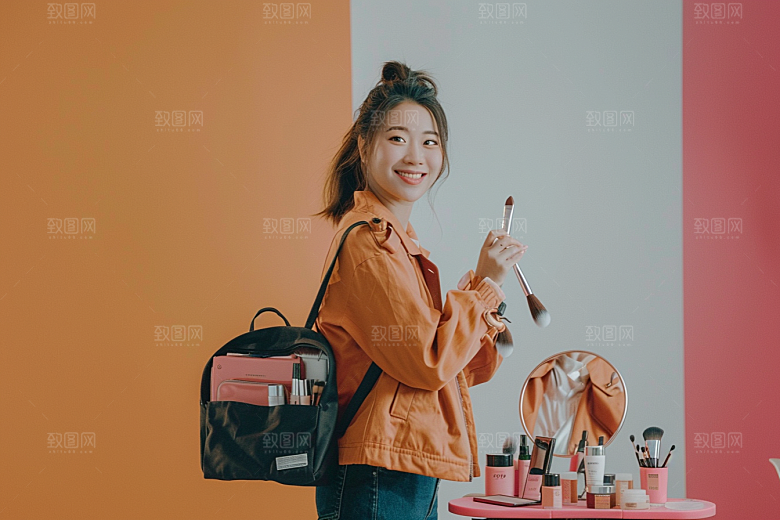 化妆人物改造美妆肖像