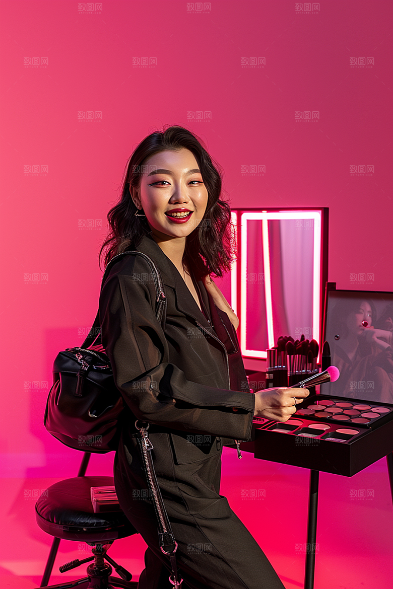化妆人物艺术美女肖像
