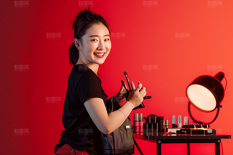 化妆人物妆感改造肖像
