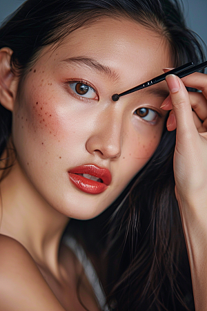 化妆人物彩妆化妆师肖像
