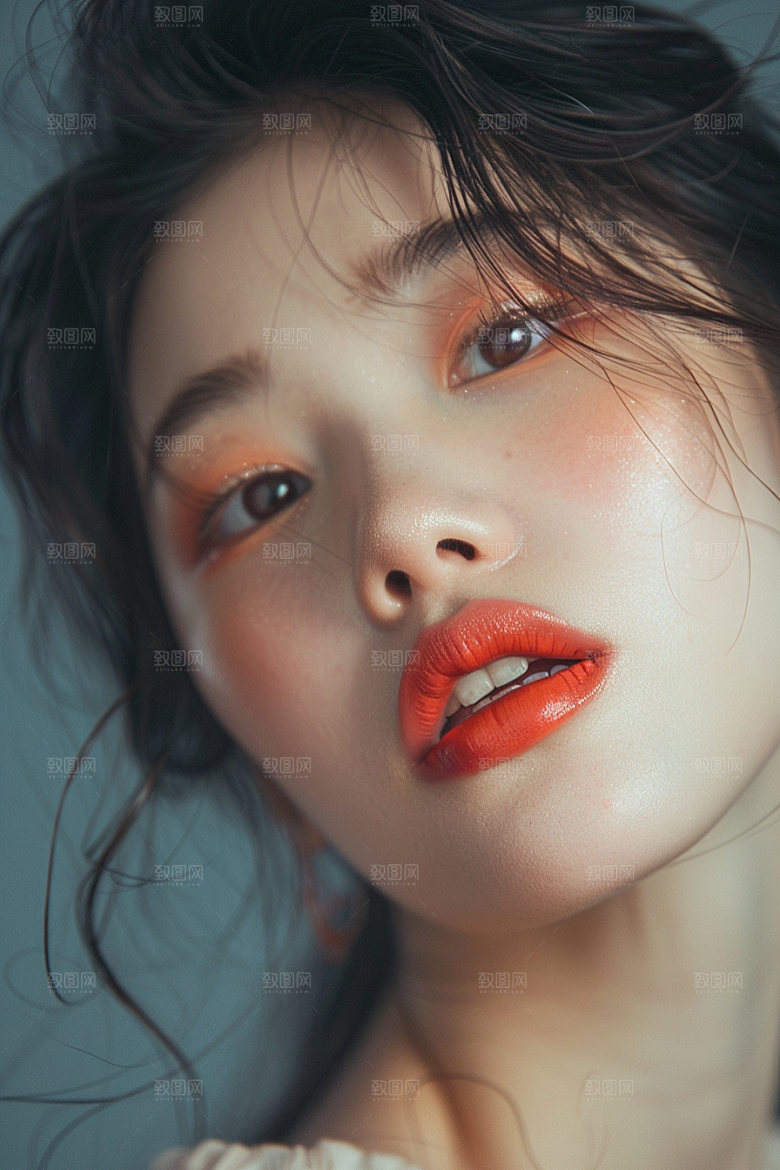 化妆人物美女妆容肖像