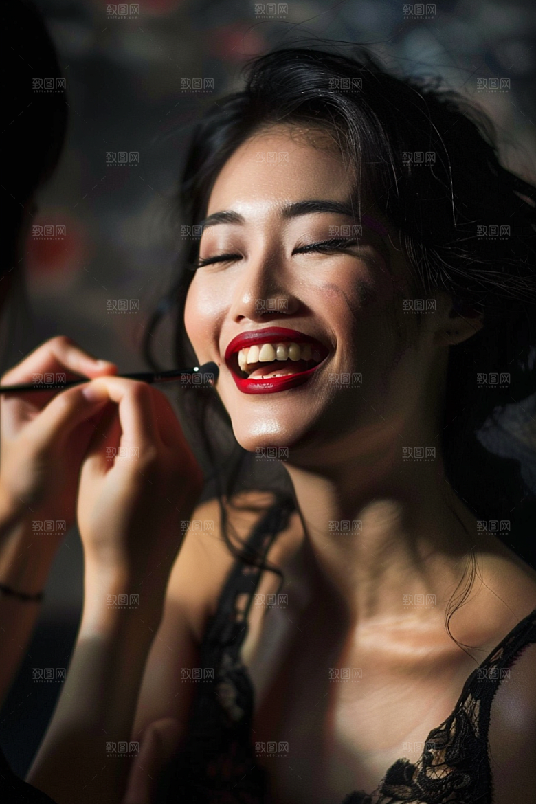 化妆人物化妆师妆造肖像