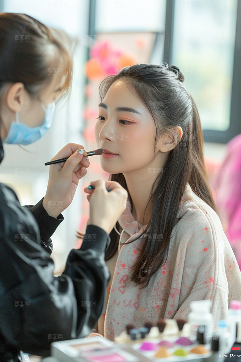化妆人物美女改造肖像