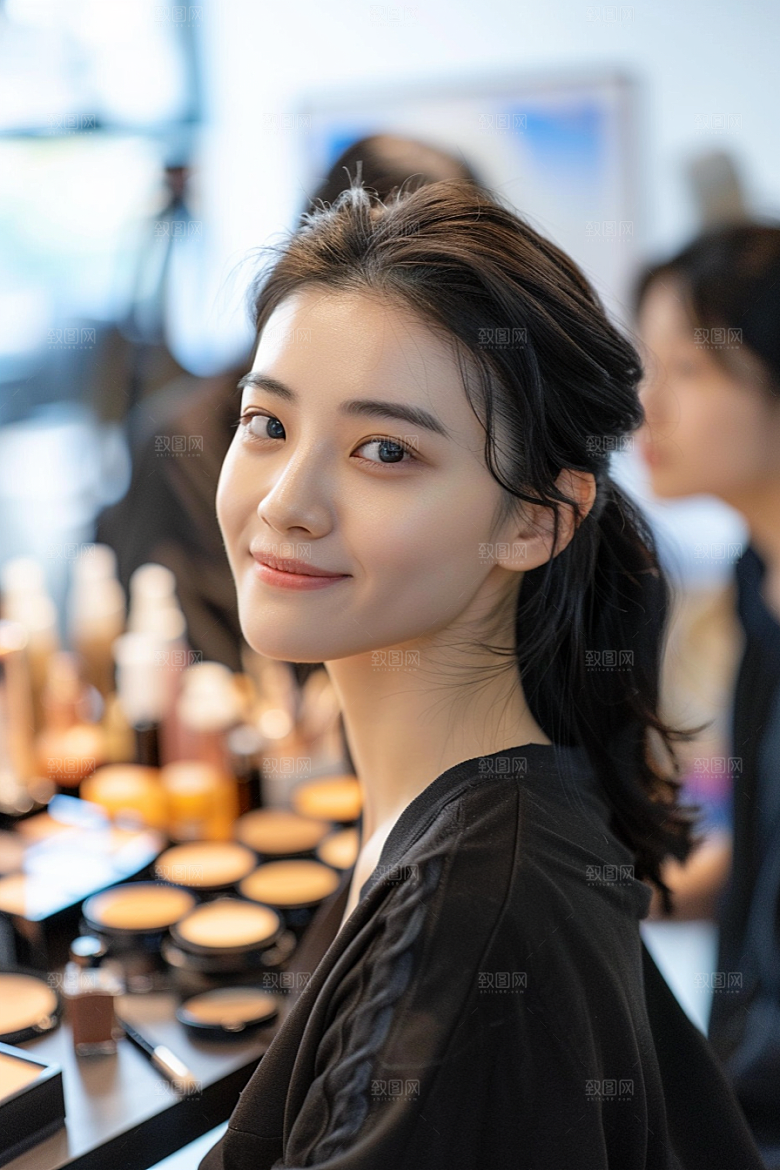 化妆人物化妆师美女肖像