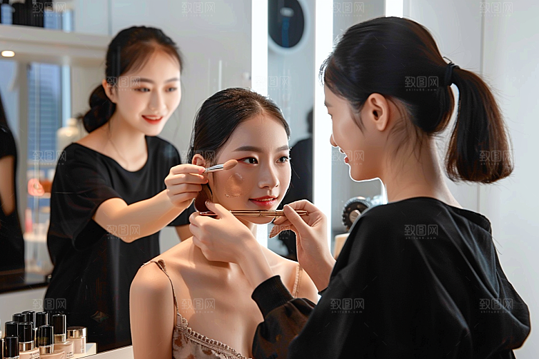 化妆人物彩妆妆容肖像