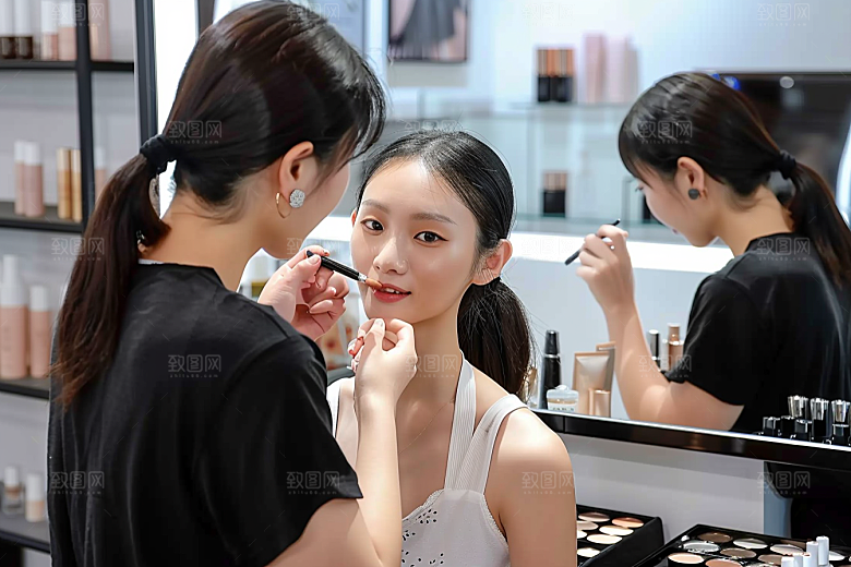 化妆人物化妆师造型师肖像