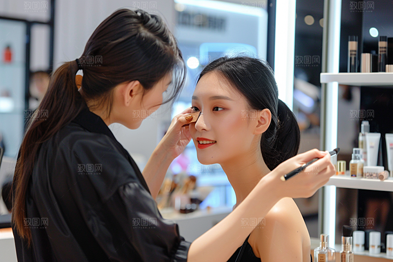化妆人物妆容美女肖像