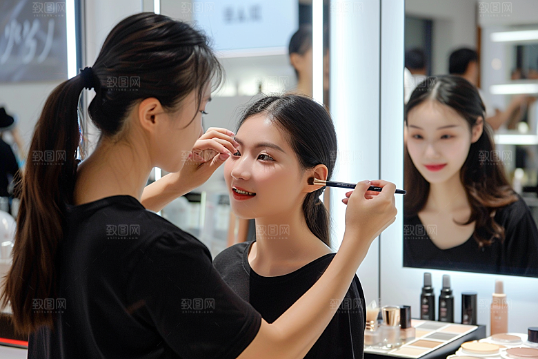 化妆人物造型师改造肖像