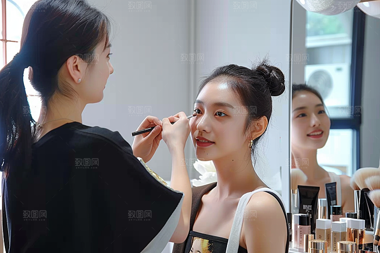 化妆人物改造造型师肖像