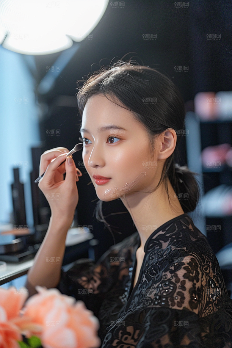 化妆人物造型师妆容肖像