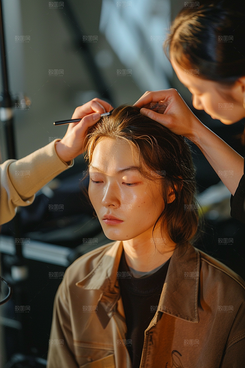 化妆人物妆感造型师肖像