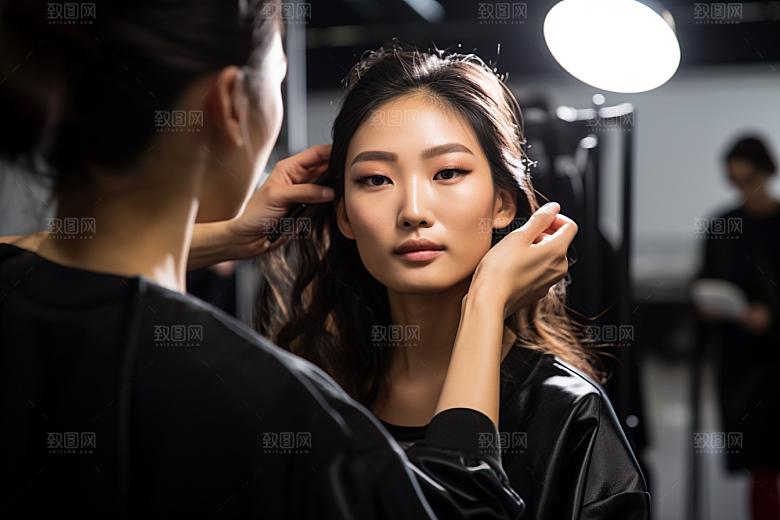化妆人物造型师美女肖像