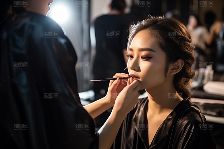 化妆人物彩妆妆感肖像