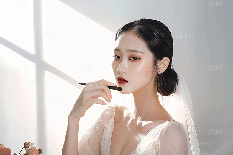 化妆人物彩妆化妆师肖像