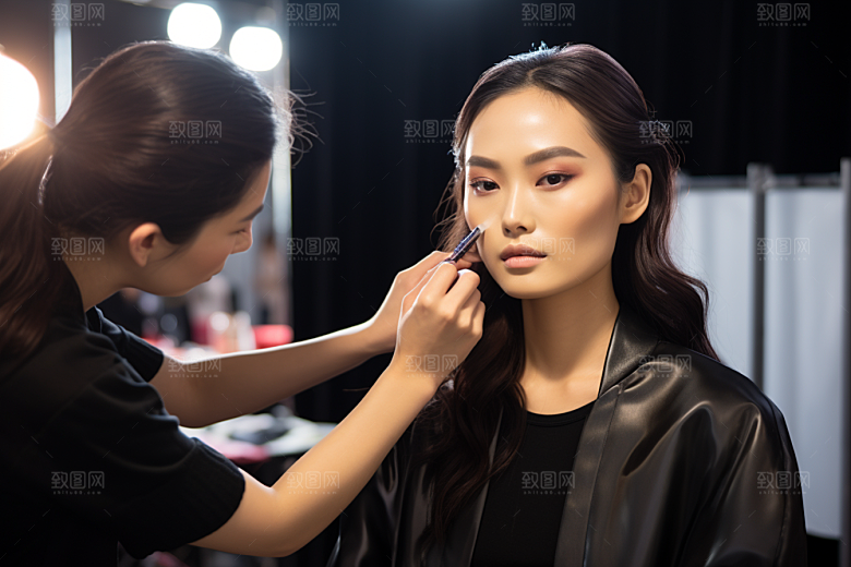 化妆人物彩妆妆感肖像