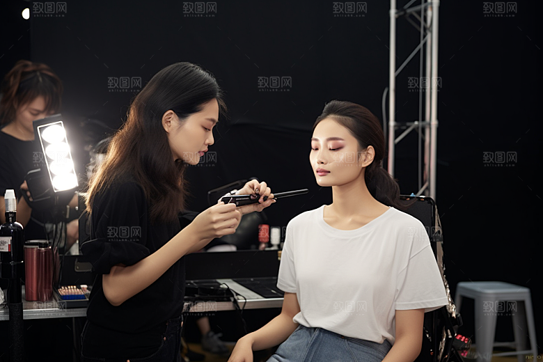 化妆人物艺术彩妆肖像