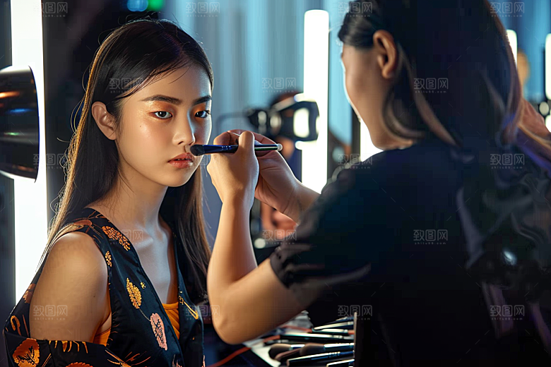 化妆人物艺术改造肖像