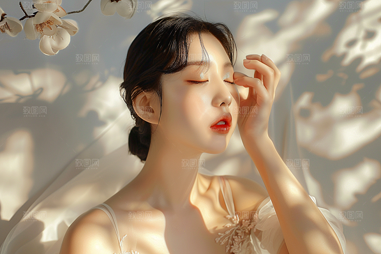 化妆人物化妆师造型师肖像