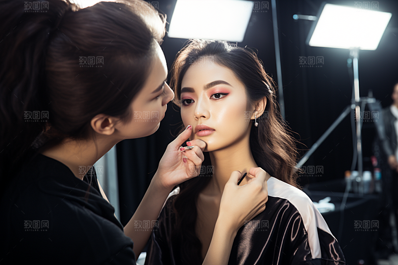 化妆人物妆容造型师肖像