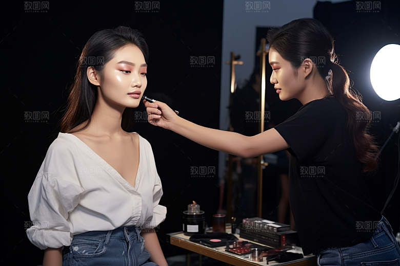 化妆人物妆容美妆肖像