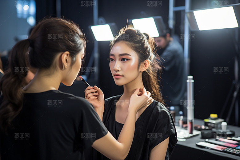 化妆人物彩妆艺术肖像