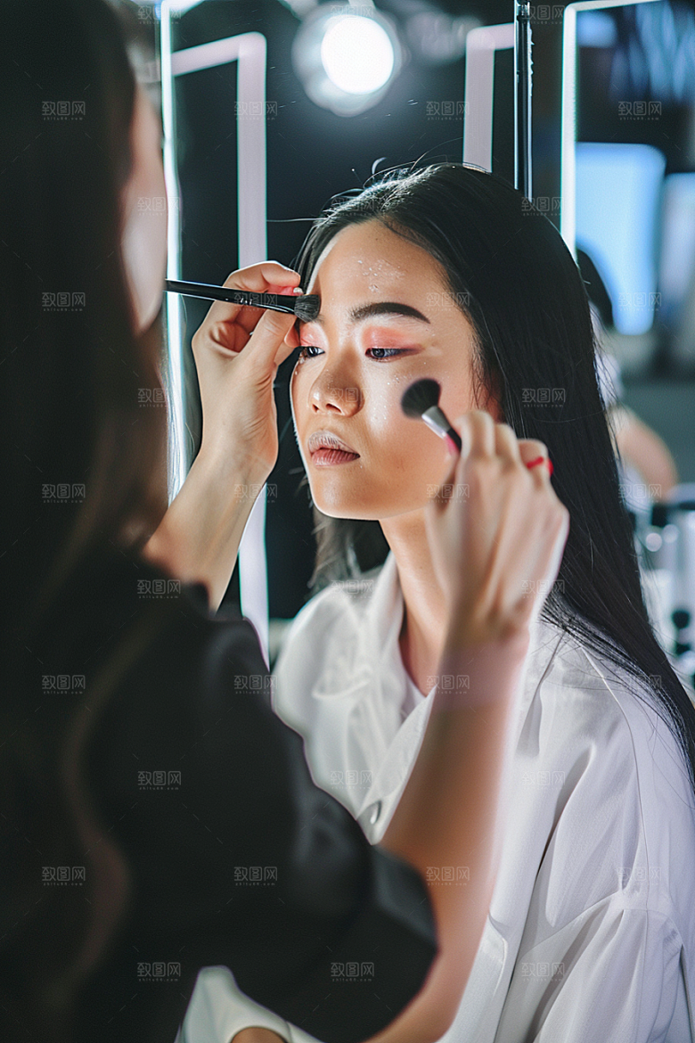 化妆人物化妆师艺术肖像