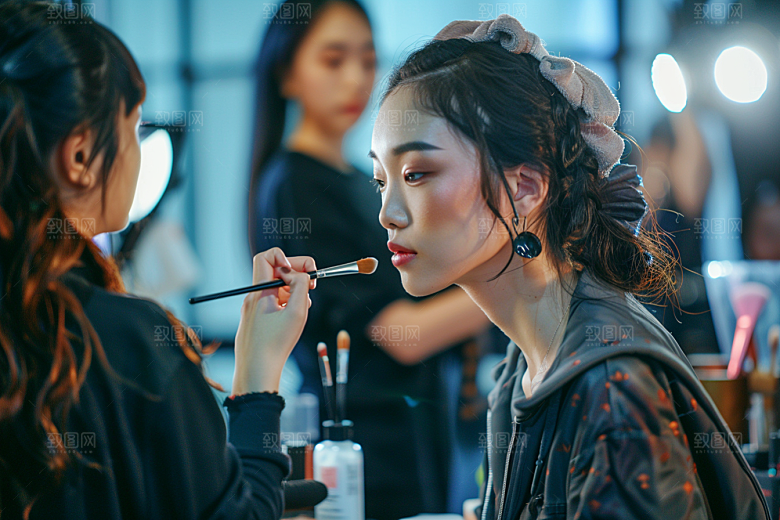 化妆人物化妆师妆造肖像
