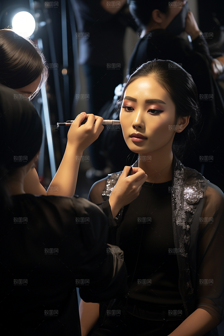 化妆人物美女彩妆肖像