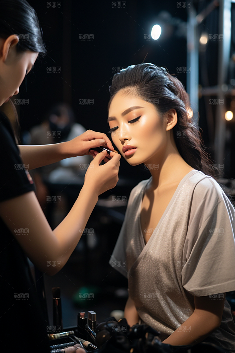 化妆人物彩妆妆感肖像