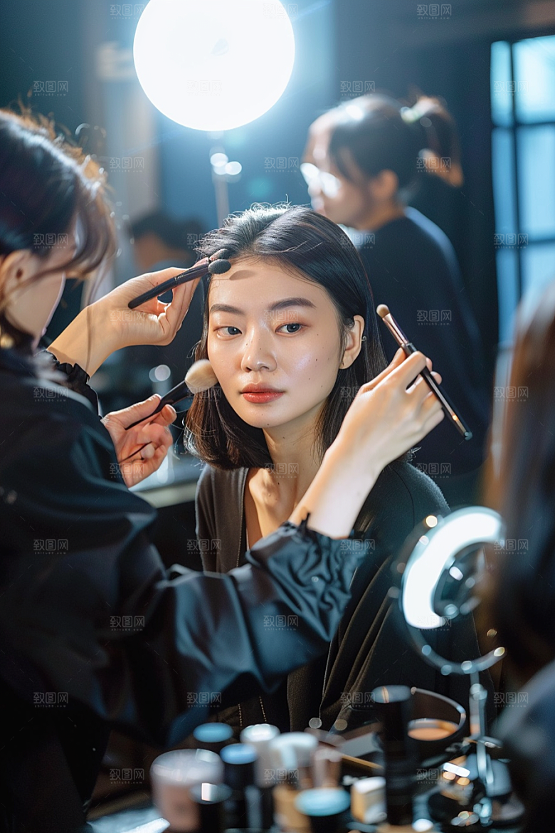 化妆人物化妆师妆容肖像