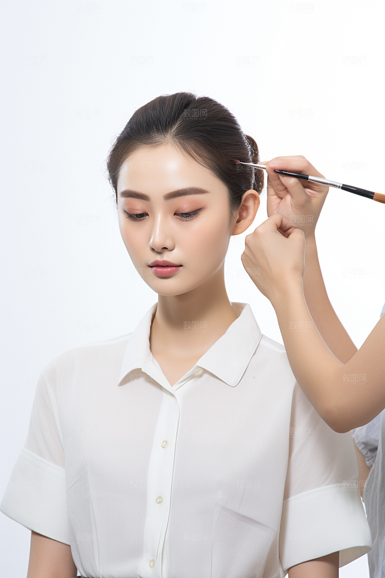 化妆人物美女彩妆肖像