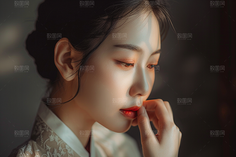化妆人物改造艺术肖像
