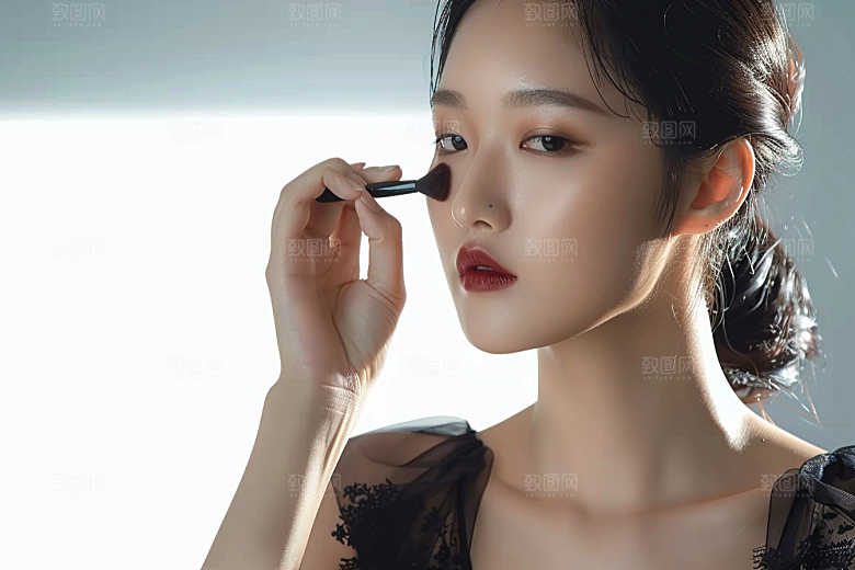 化妆人物彩妆改造肖像