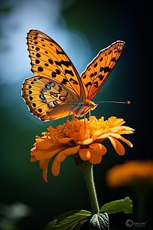 蝴蝶春季昆虫摄影图