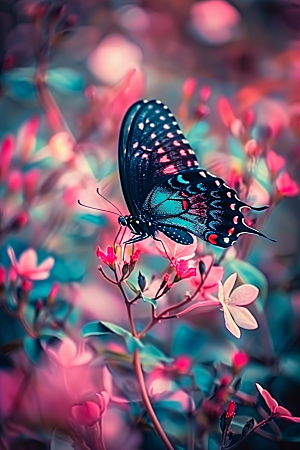 蝴蝶生态唯美摄影图