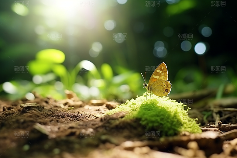 蝴蝶春季清新摄影图