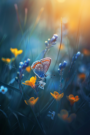 蝴蝶唯美春季摄影图