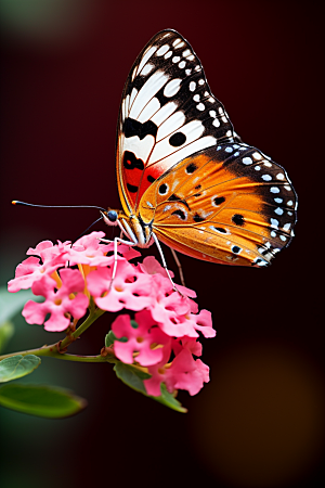 蝴蝶昆虫彩色摄影图
