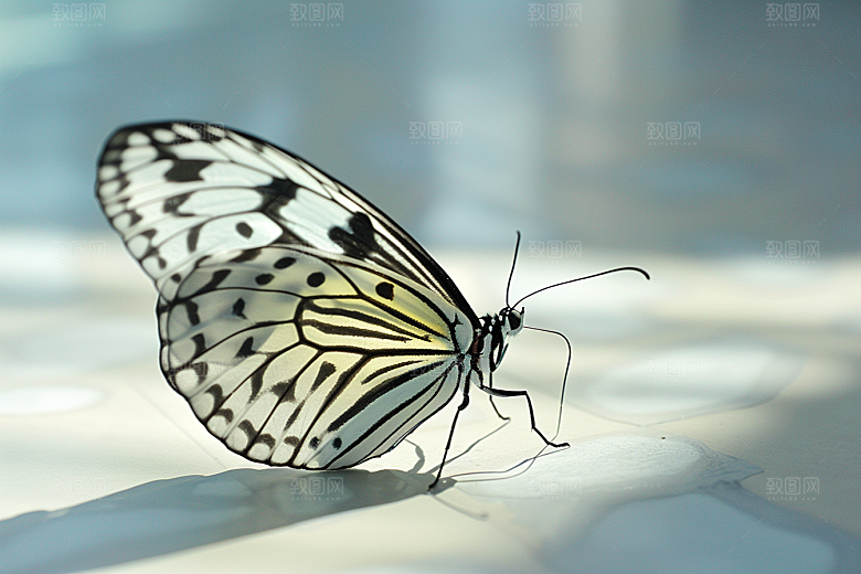 蝴蝶春季花卉摄影图