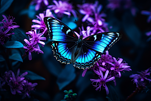 蝴蝶自然翅膀摄影图