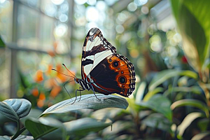 蝴蝶花朵昆虫摄影图