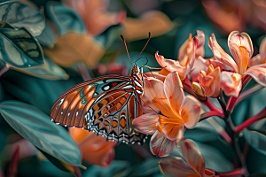 蝴蝶唯美春天摄影图