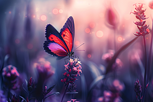 蝴蝶清新自然摄影图