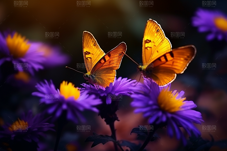 蝴蝶唯美高清摄影图