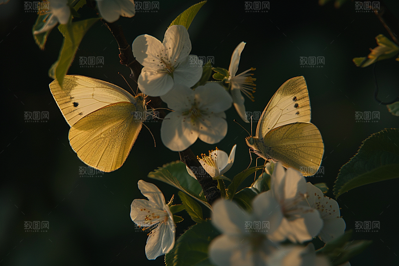 蝴蝶昆虫清新摄影图