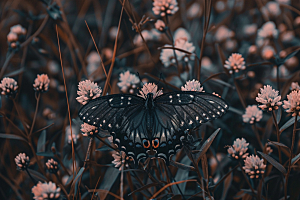 蝴蝶自然翅膀摄影图