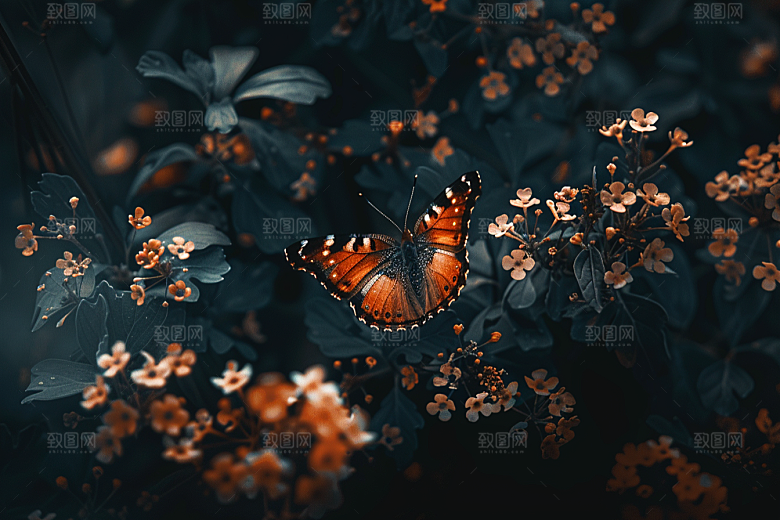 蝴蝶昆虫自然摄影图