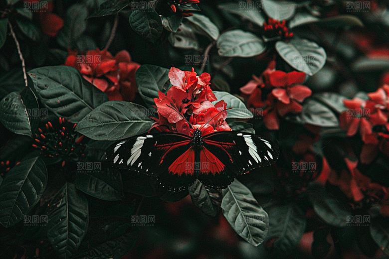 蝴蝶昆虫生态摄影图