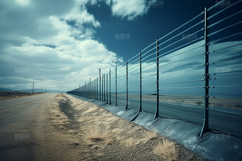 护栏铁栏杆围栏素材